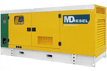 Дизельный генератор MitsuDiesel МД АД-80С-Т400-1РКМ29 в шумозащитном кожухе с АВР ДизельЭнергоРесурс